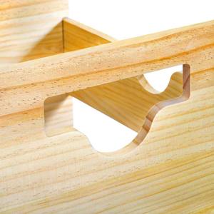 <span class=keywords><strong>Caisse</strong></span> en bois inachevée porte-disque en bois stocke jusqu'à 80 albums grande étagère d'album vinyle stockage Cube organisateur boîte - Product Image 3