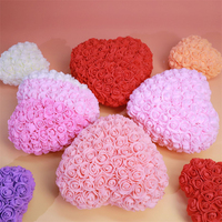 Vente en gros de cadeaux pour la Saint-Valentin, boîte cadeau en mousse PE, fleur en mousse, rose éternelle en mousse, rose en mousse pour la fête des mères
