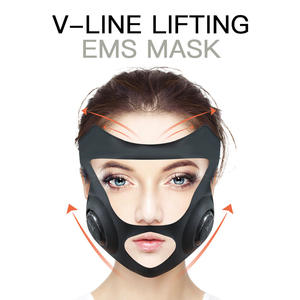 Elektrisches V-förmiges ABS-Gesichtsform gerät Dünnes Wangen abnehmen und Doppelkinnentferner-Massage gerät mit EU-Steckern - Product Image 4