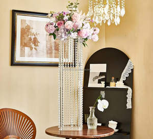 Pha Lê Hoa cưới đứng thanh lịch Bảng trang trí cho khách sạn bên và tiệc hoàn hảo trung tâm đám cưới - Product Image 1