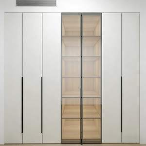 Armario Moderno y Ecológico BALOM, Diseño Elegante sin Manijas con Panel de Vidrio para Dormitorio y <span class=keywords><strong>Apartamento</strong></span> - Product Image 2