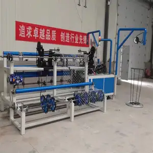 Automatic Galvanized/ Black/ Pvc Coated wire Chain Link Fence Machine Mesh Weaving Equipment