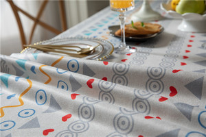 Nappe Hermine rectangulaire 100% coton 60 x 90 pouces, nappe réutilisable décorative pour salle à manger, cuisine - Product Image 6