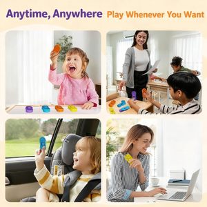 Set di 4 Giocattoli Sensoriali Rotanti per Bambini, Antistress per <span class=keywords><strong>Autismo</strong></span> e ADHD, Giochi Calmanti per Alleviare l'Ansia - Product Image 2