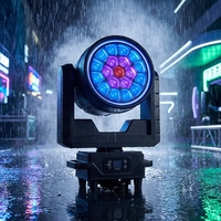 Projecteurs de Scène LED RGBW DMX512 40W, 19 LED, Faisceau Rotatif et Mobile, IP65, Alliage d'Aluminium, Prise Britannique, IRC 90, Garantie 2 Ans