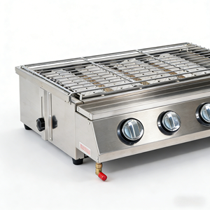 Parrilla Comercial para Barbacoa a Gas con Quemador de Piedra Volcánica, Parrilla para Cocinar, Máquina para Asar Kebab - Product Image 4