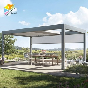 Cubierta <span class=keywords><strong>de</strong></span> <span class=keywords><strong>Patio</strong></span> Motorizada Personalizada <span class=keywords><strong>de</strong></span> <span class=keywords><strong>Lona</strong></span> con Cremallera, <span class=keywords><strong>Techo</strong></span> con Persianas y Pantallas Automáticas <span class=keywords><strong>para</strong></span> Pérgola - Product Image 3