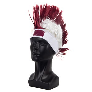 Logotipo personalizado Club de fútbol <span class=keywords><strong>bar</strong></span> Animando Productos Sombrero divertido Fans Diadema Mohawk Peluca con bandera nacional - Product Image 1