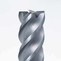 Fraise à queue plate en carbure à 4 cannelures sur mesure, outils CNC 4 mm HRC 60, support ODM/OEM, usinage de matériaux, usine directe, revêtement AlCrN 45