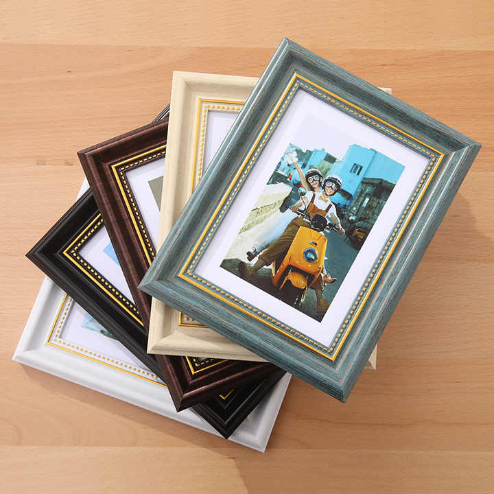 Colorful Classic Rectangle 4x6 5X7 Photo Frame Various Sizes Wood ...