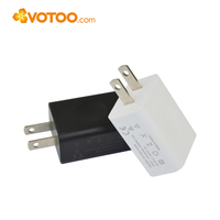 Adaptador de Corriente de Pared de Alta Calidad con Puerto USB, Salida de 1A a 2A, Cargador de Teléfono Móvil, Adaptador USB Tipo C