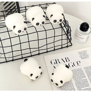 Creative Unisex Panda Cub <b>Squishy</b> Toy Popular Pinch Happy Cartoon Stress Relief Vent Ball Adult Hair Release Gift in Box - Product Image 3
