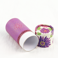 Emballage de coupe menstruelle en papier avec logo personnalisé, tube rond, boîte cadeau cylindrique