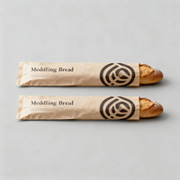 Sacs de boulangerie personnalisés en gros avec logo sur mesure, sacs à pâtisserie, emballages pour biscuits, sacs en papier anti-graisse