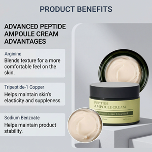 Copper peptide moisturizing cream contains copper peptide to moisturize the skin and <b>make</b> the skin glow naturally hydrated and - Product Image 5
