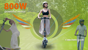 Trottinette Électrique Pliable 3-en-1 Portable avec Batterie au Lithium, Double Moteur, Autonomie de 45 km, Étanche, Idéale pour les Trajets Quotidiens Unisexe - Product Image 3