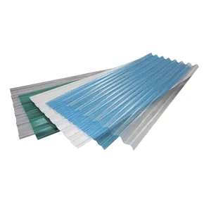 Greenhouse used FRP GRP fiberglass fiber resin plastic composite corrugated transparent roof sheets flat plain panel price