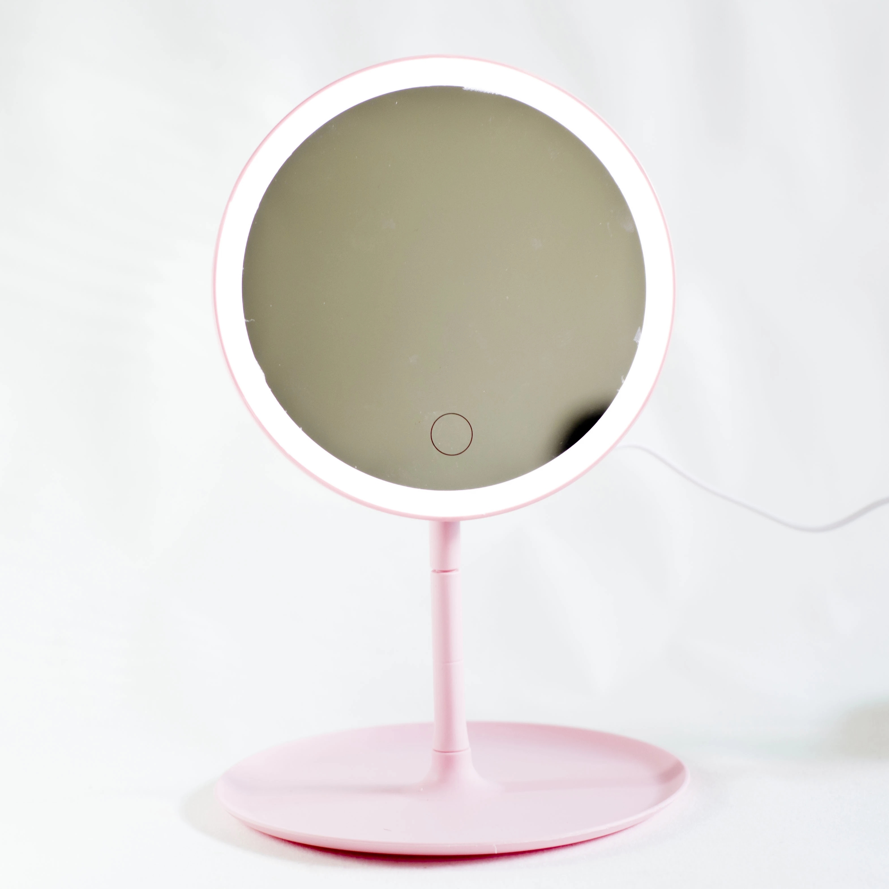 Hot sale makeup mirror with led light vanity mirror with lights standing touch screen cosmetic mirrors