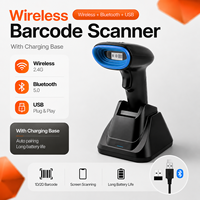 Escáner de Código de Barras Portátil Inalámbrico A25, Lector de Códigos QR para Teléfono Móvil, iPad, Sistema POS Android