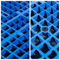 Palette en plastique FUGU de qualité alimentaire, simple face, pour stockage de liquides, en liquidation