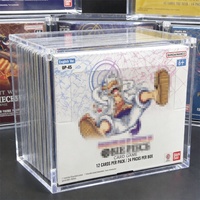 Boîte de présentation en acrylique transparente polie de haute qualité TCG OP, boîte de protection magnétique moderne de petite taille pour cartes