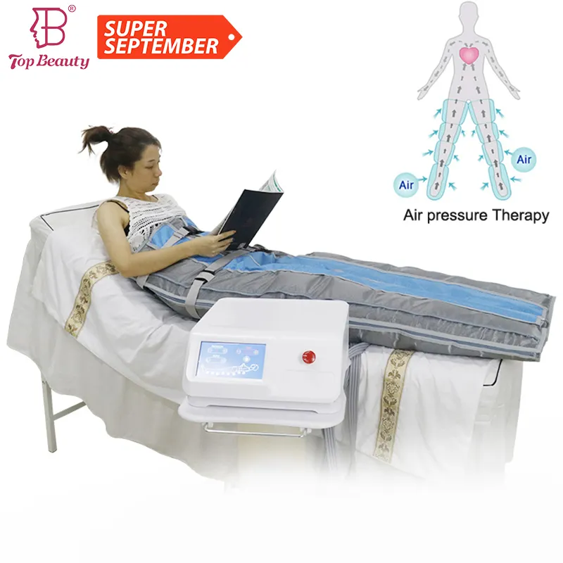 Presión de aire Adelgazamiento Presoterapia Máquina de contorno corporal infrarrojo lejano Máquina de presoterapia infrarroja