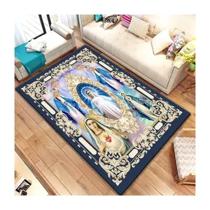 Jesus Virgin Maria Believer Pray Mat Believer Carper Classical luxury living room carpet