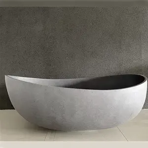 CONRAZZO中国工厂独立式固体表面浴室浸泡浴缸