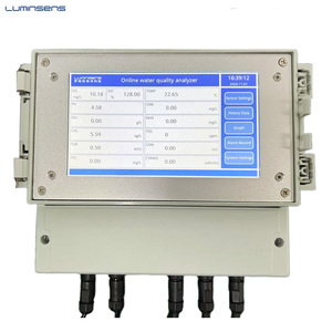LMS-OA200T Fabrikant Touchscreen 8 In 1 Online Analyzer Waterkwaliteit Monitor Opgeloste Zuurstof/Ph/Orp/Ec/Tss/Kabeljauw/Tds <span class=keywords><strong>Meter</strong></span> - Product Image 6