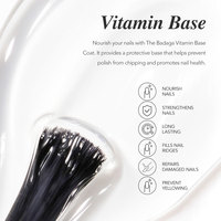 Badaga OEM Personnalisé 15ml Gel de Base et Top Coat à la Vitamine Marque Privée Vernis à Ongles Gel UV de Base