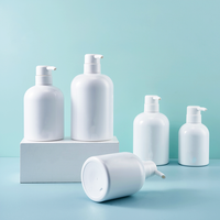 Bouteille vide de shampooing de lotion pour le corps de presse d'hôtel de luxe personnalisée 200ml emballage de cosmétiques en plastique HDPE de couleur mate