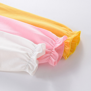 Guai Premium Boutique Kız Bebekler İçin Günlük Sonbahar Giyimi İçin Fiyonklu Pembe Fırfırlı Yaka Uzun Kollu Üst - Product Image 3