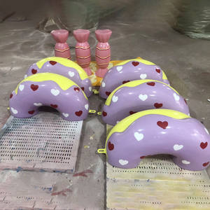 Decorazioni a tema caramelle in fibra di vetro porta oggetti di scena per decorazione di caramelle - Product Image 6