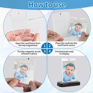 Biểu Tượng Tùy Chỉnh Thiết Kế Acrylic 95% Uv-Bằng Chứng Siêu Rõ Ràng One-Touch Từ Nhà Văn Phòng Hình Ảnh Thẻ Kinh Doanh Hiển Thị Trường Hợp Với Đứng - Product Image 4