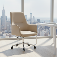 Chaise de bureau ergonomique en cuir PU, chaise de direction pour ordinateur, réglable, pivotante, mobile, chaise de bureau à domicile en maille, design moderne