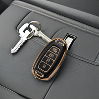 Housse de protection souple en TPU pour porte-clés, compatible avec Hyundai Palisade Elantra Kona Azera Santa Santa Fe, accessoires pour clés de voiture