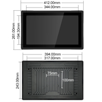 Tablette industrielle tout-en-un avec processeur Intel I7 intégré, écran tactile, système d'exploitation Android Linux, sans ventilateur, IP65, PC tout-en-un
