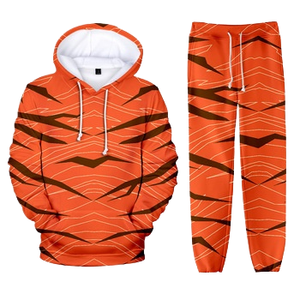 Conjunto Deportivo Informal Unisex de Dos Piezas con Sudadera con Capucha y Pantalones Jogger Transpirables para Otoño, para Hombre - Product Image 1