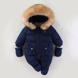 Traje de Esquí para Bebé 2025, Mono Casual de Invierno para Niños, Grueso y Cálido, 100% Algodón, Diseño Sólido con Cierre de Cremallera - Product Image 2