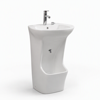 Kidoir Islamique Céramique 2 En 1 Waschbecken Wudu Station d'ablution Lave-pieds Lave-pieds Wudhu Lavabo Pour Maison Musulmane