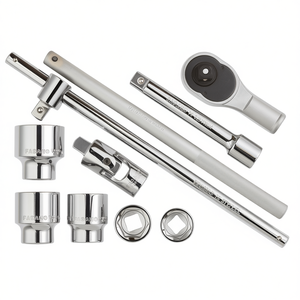 Fasano 10 Piece <b>Socket</b> Wrench Set Metric Chrome Vanadium Steel Automotive Repair Tools - Product Image 2