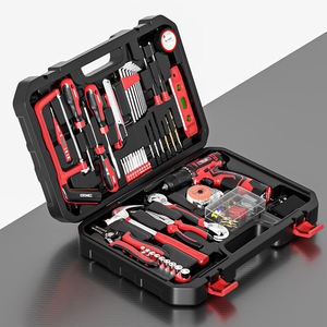 Kit d'outils de menuiserie manuels 108 pièces avec mallette rigide, personnalisable OEM, en acier à haute teneur en carbone, garantie 3 ans pour usage domestique - Product Image 4