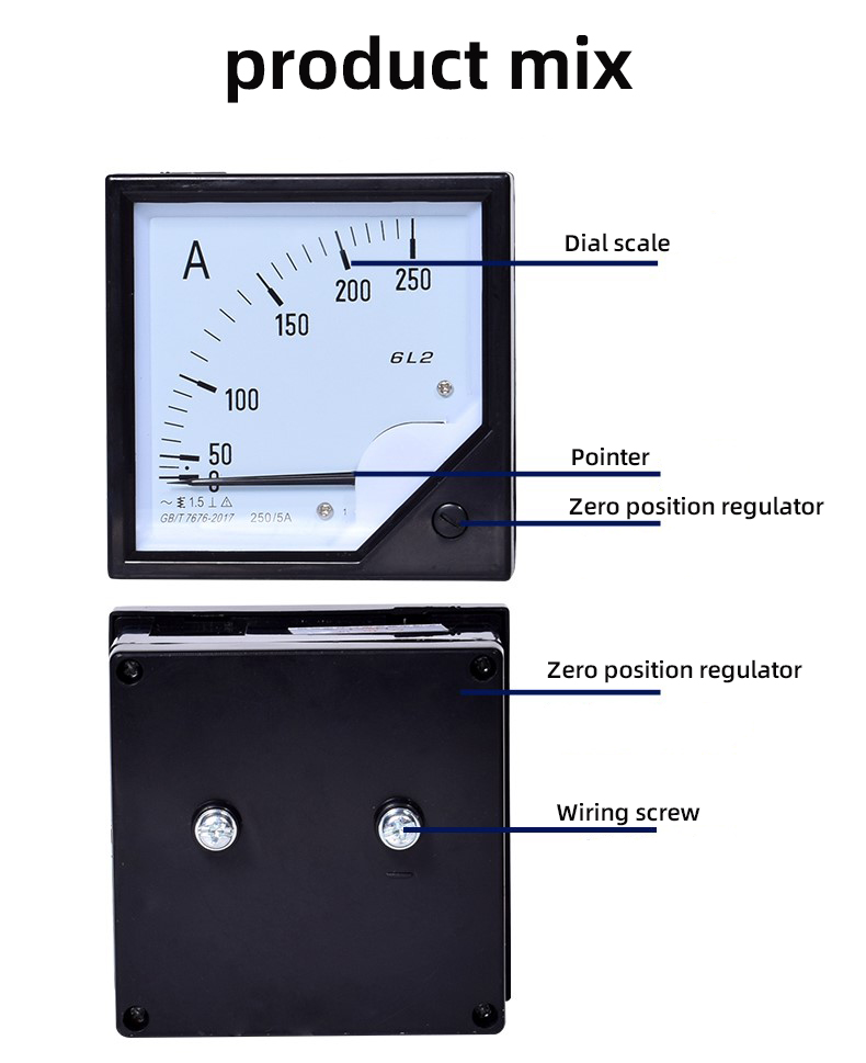 analog panel ammeter