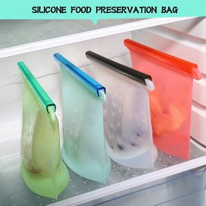 Bolsa Reutilizable de Silicona para Conservación de Alimentos, Bolsa para Almacenamiento de Alimentos para Leche, Carne, Verduras y Frutas Congeladas, Frescas y Calientes - Product Image 5