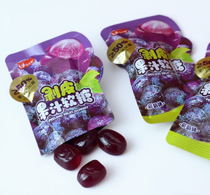 Meyve aromalı soyulabilir jöle şeker lal çeşitli 3D sakızlı tatlılar toptan aperatif OEM 3D 4D üzüm <span class=keywords><strong>Mango</strong></span> soyma sakızlı şeker - Product Image 3