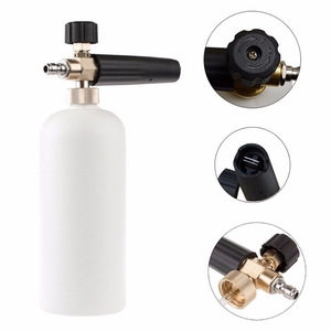 Car Wash <b>Foam</b> Gun 1L Manual Pressure Sprayer Brass Nozzle White For Car Cleaning - Product Image 1