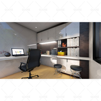 Mini-maison de bureau mobile préfabriquée