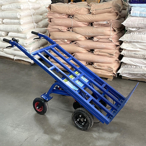 500kg Load Metal Trolley for Construction Home <b>Transport</b> Platform Agricultural Use DDSTC Four-wheel Trolley - Product Image 6