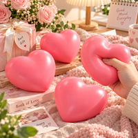 Jouet en forme de cœur, jouet sensoriel à presser, doux, à remontée lente, anti-stress, pour enfants et adultes, cadeau de la Saint-Valentin