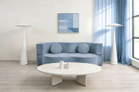 Canapé-lit double compressible pour salon, appartement, hôtel, capitonné, inclinable, en éponge, pliable